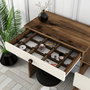 Hanah Home Lizbon 547 Tocador Nogal y Crema con Espejo